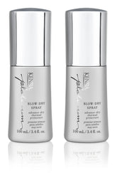 Kenra Platinum Blow-Dry Spray two-pack bottles for time-saving styling.