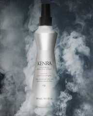 Kenra Thermal Styling Spray finish adds shine to completed looks.