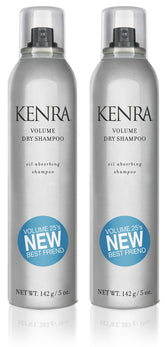 Kenra Volume Dry Shampoo root refresh showing oil absorption and lift
