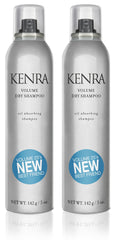 Kenra Volume Dry Shampoo root refresh showing oil absorption and lift