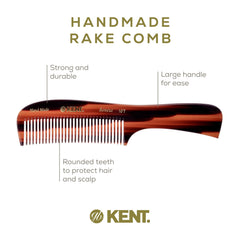 Kent 10T large detangler comb detangling wet hair without pulling
