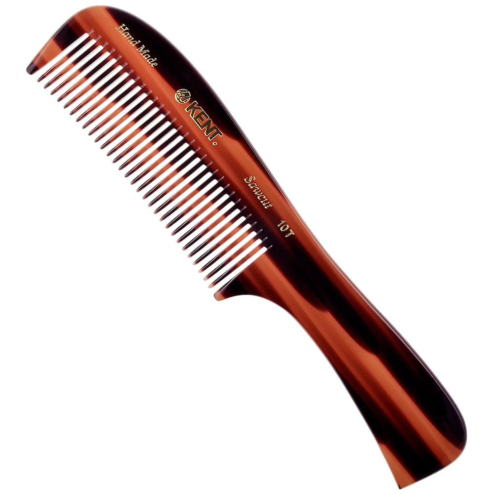 Kent 10T large detangler comb wide-teeth close-up for gentle detangling