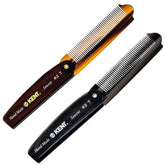 Kent 82T folding pocket comb open view for on-the-go styling