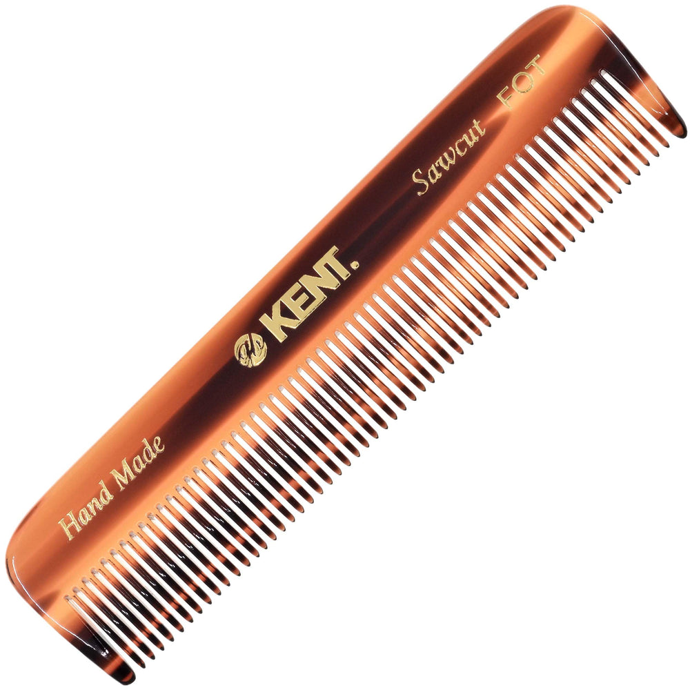 Kent FOT pocket comb with hand-polished teeth for gentle grooming across hair types