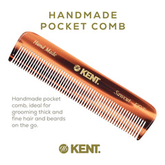 Kent FOT pocket comb with saw-cut teeth for snag-free detangling