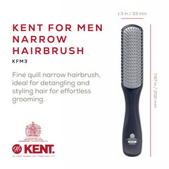 Kent KFM3 side view highlights ergonomic shape for efficient detangling.