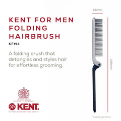 Kent KFM4 anti-static bristles glide through hair for frizz control.