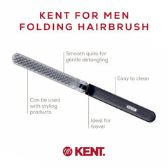 Kent KFM4 ion quills massaging scalp while detangling knots.