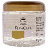 KeraCare Avlon Protein Styling Gel clear 16oz bottle provides firm hold for defined curls.