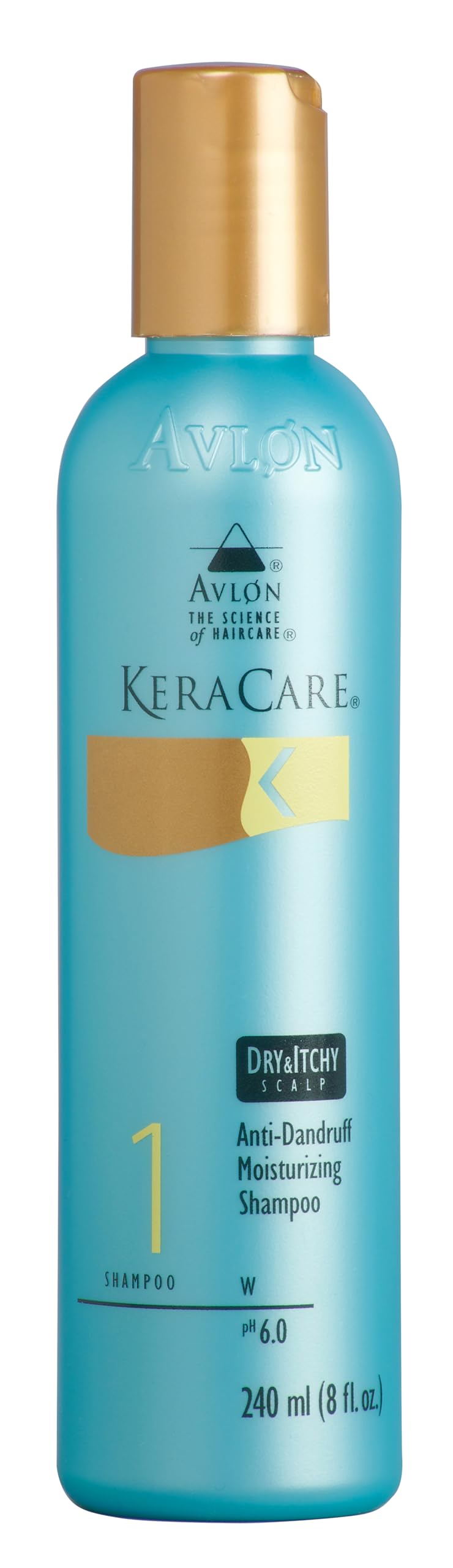 KeraCare Moisturizing Shampoo bottle highlights hydration and easier detangling.