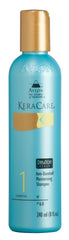 KeraCare Moisturizing Shampoo bottle highlights hydration and easier detangling.