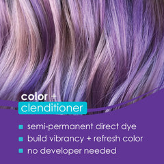 Keracolor Clenditioner color-depositing cream for even purple tone