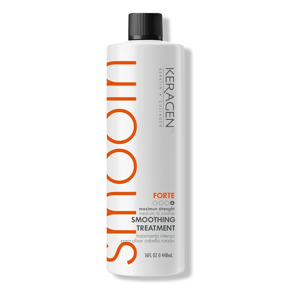 KERAGEN Brazilian keratin smoothing bottle 16oz for salon-quality at-home smoothing.