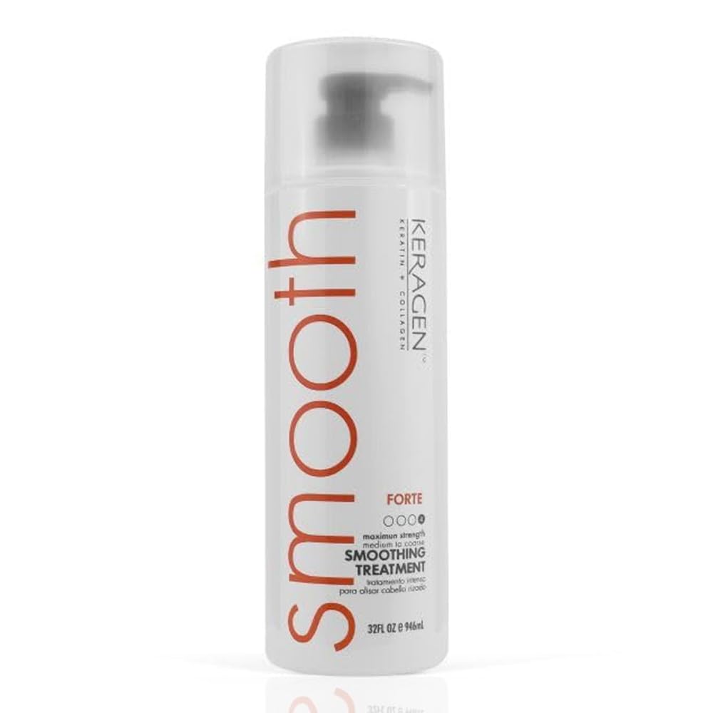 Keragen Brazilian smoothing treatment bottle for salon-quality at-home blowouts
