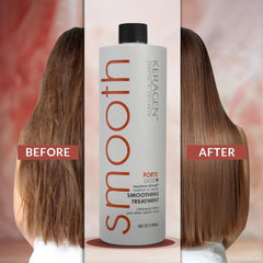KERAGEN keratin and collagen blend packaging highlighting hair fortification.