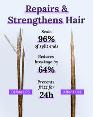 Keranique root-volume application showing lift at roots