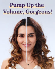 Keranique Volumizing Conditioner hair closeup highlights thicker strands and shine.