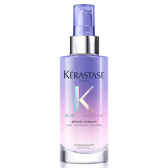 Kérastase Blond Absolu Cicanuit Serum bottle pour provides overnight hydration for softer blonde hair