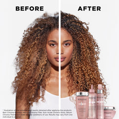 KÉRASTASE Chroma Absolu Shampoo Rich lather close-up emphasizing rich foam.