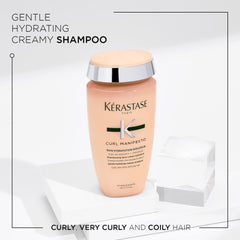 KÉRASTASE Curl Manifesto close-up of Manuka Honey highlights curl hydration.