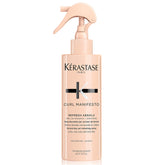 KÉRASTASE Curl Manifesto Refresh Absolu spray bottle close-up highlighting hydration and curl redefinition