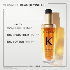 Kérastase Elixir Ultime apply-to-midlengths shot for effortless styling.