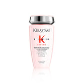 KÉRASTASE Genesis Strengthening Shampoo packaging signals premium care for weakened hair.
