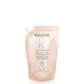 Kerastase Gloss Absolu shampoo bottle showcases premium glossy finish for frizz-free hair