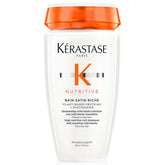 KÉRASTASE Nutritive Bain Satin Riche bottle close-up showing rich hydration