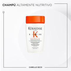 Kérastase Nutritive mini shampoo for dry hair delivering hydration and nourishment