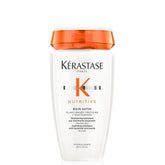 KÉRASTASE Nutritive bottle closeup highlighting hydrating formula for dry hair.