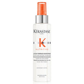 Kérastase Nutritive heat protecting spray bottle demonstrates heat protection for dry hair and detangling