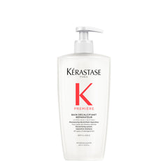 Kerastase Premiere Bain Decalcifiant shampoo bottle closeup showing premium design and cleansing focus