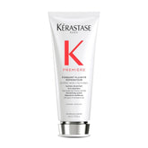 Kérastase Premiere bottle close-up signaling reparative hydration for damaged hair.