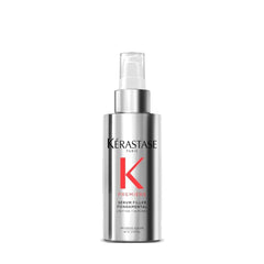 Kerastase Premiere serum bottle closeup for premium frizz control and smooth styling confidence.