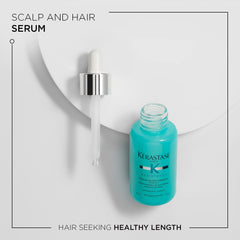 KÉRASTASE Resistance Extentioniste serum pipette dispensing for precise scalp care