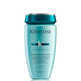 KÉRASTASE Resistance Force Architecte shampoo bottle highlights Pro-Keratin complex for stronger hair.