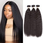 Kerriana Yaki Bundles 14-inch kinky straight packaging—premium virgin hair ready to install
