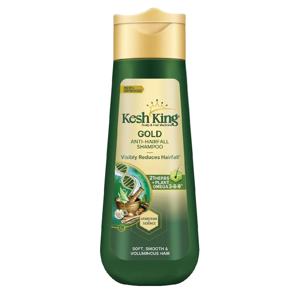 KESH KING anti-hairfall shampoo bottle front for daily scalp nourishment.
