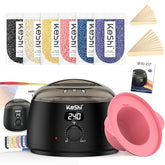KeShi wax warmer with digital LCD for precise at-home hair removal sessions
