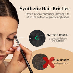 KESHIMA blending brush soft bristles deliver seamless transitions for natural diffused looks.