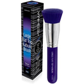 Keshima large flat top kabuki brush neon purple top diameter for fast, even foundation blending.