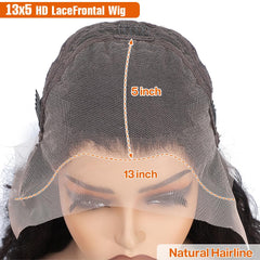 Keshon 13x5 deep wave lace front wig side-part enables versatile daily styling