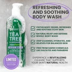 KESMEDIK Tea Tree Lavender lather close-up showcases moisturizing oils from argan coconut