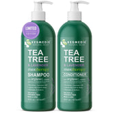 KESMEDIK Tea Tree Lavender Shampoo bottle offers refreshing cleanse and herbal aroma