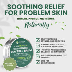 KESMEDIK Tea Tree Oil MaxTherapy Balm texture application demonstrates smooth, non-greasy glide.