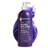 KESMEDIK Tea Tree Purple Shampoo bottle front for cooler tones and vibrant highlights.