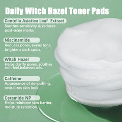 Kestper toner pads depuff shot demonstrates caffeine-driven refreshing feel