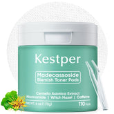 Kestper Madecassoside & Caffeine Toner Pads jar closeup showing barrier support