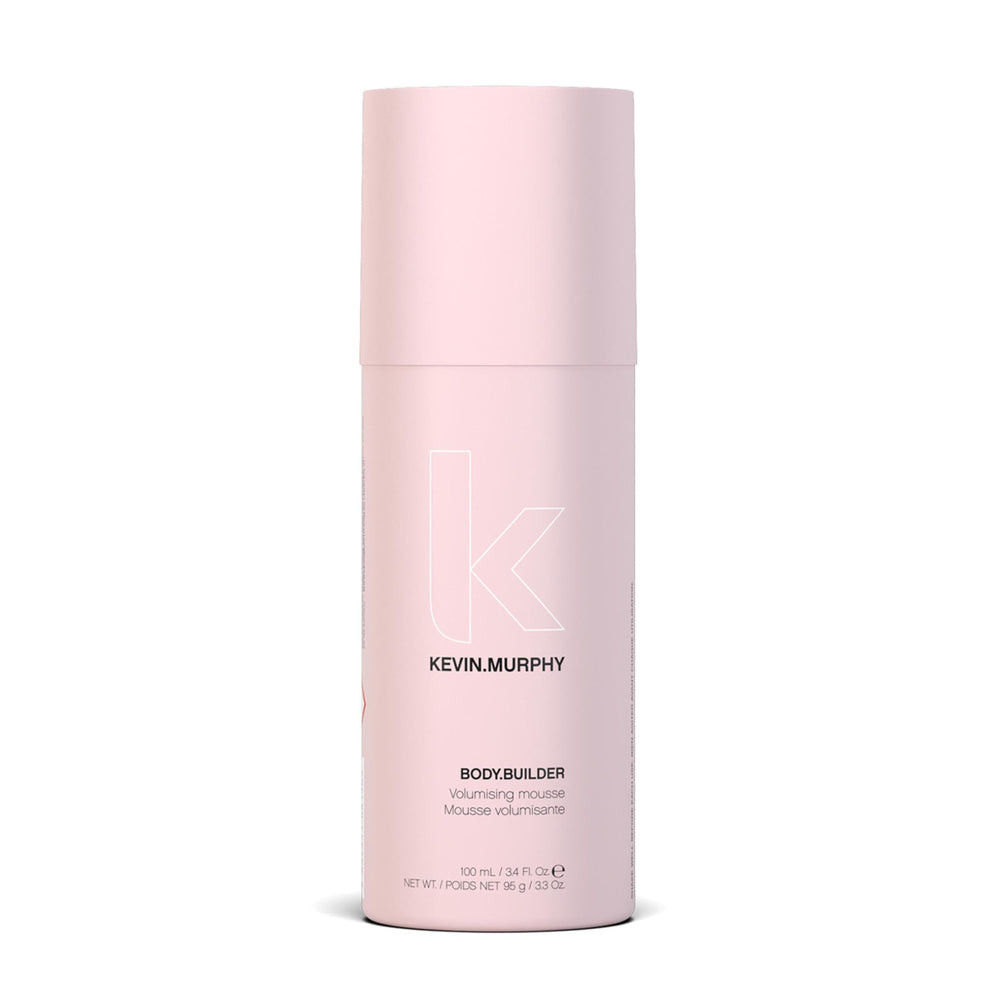 KEVIN.MURPHY BODY.BUILDER bottle closeup highlighting weightless volume for all hair types